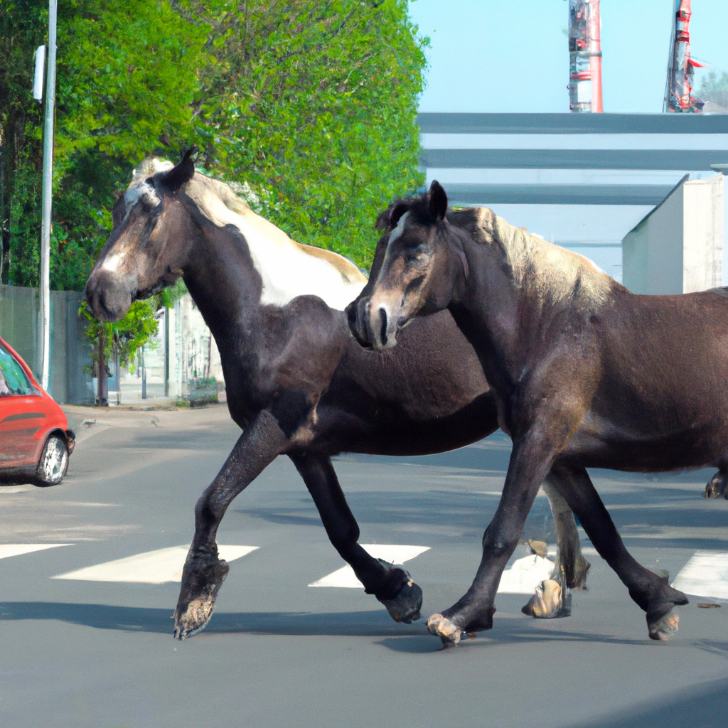 warum dürfen pferde auf die straße machen