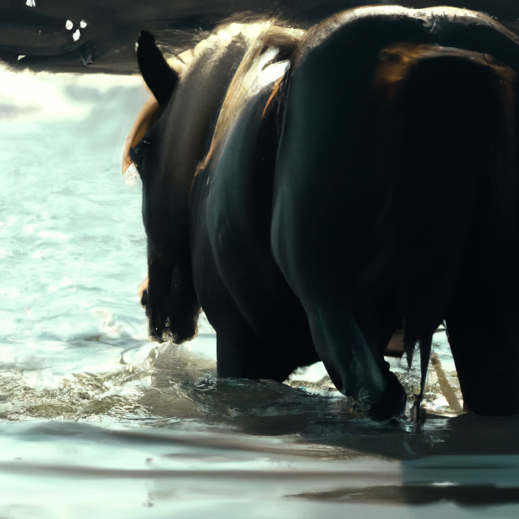 warum scharren pferde im wasser